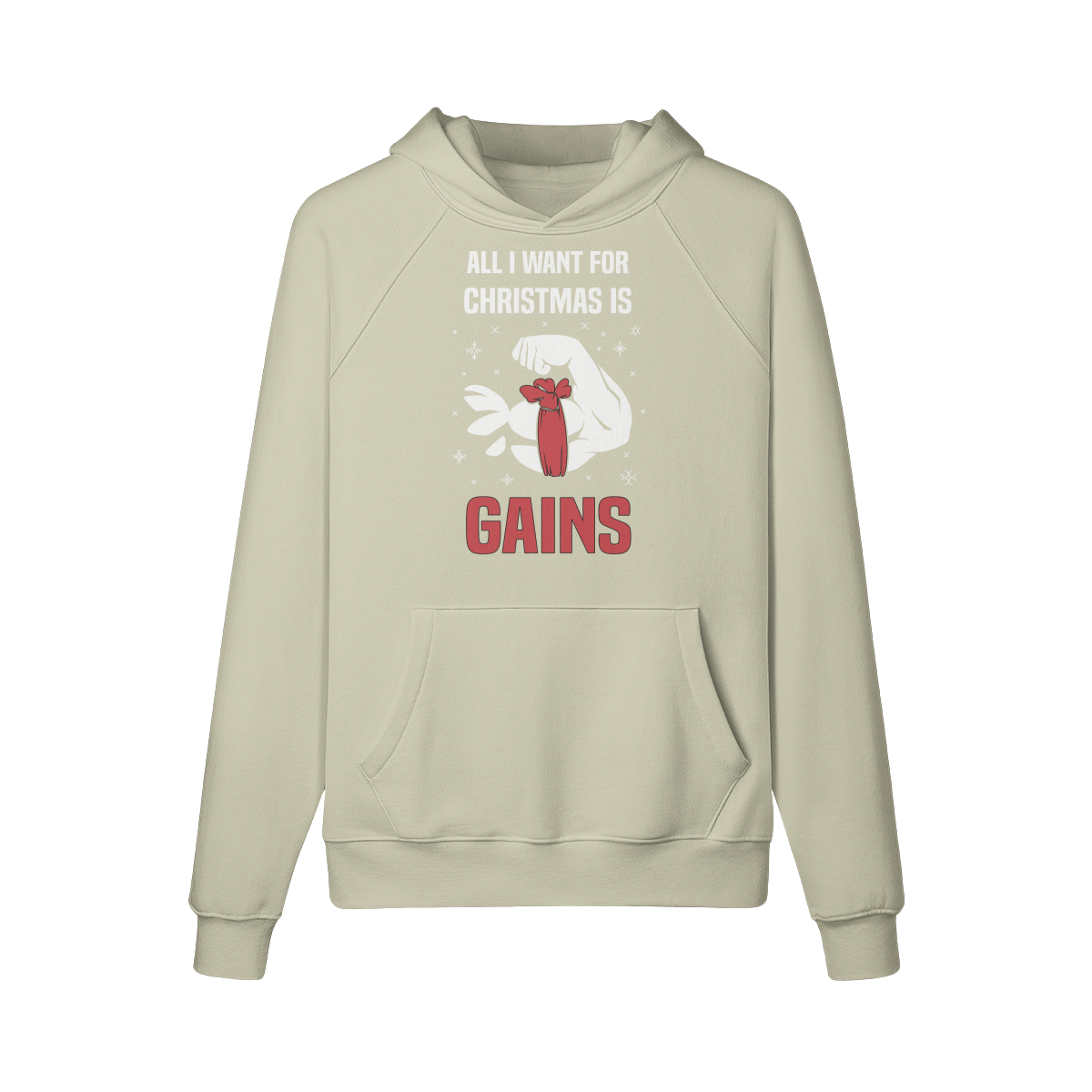 ALL I WANT FOR CHRISTMAS IS GAINS- Hoodie-Camel-League of Lifters