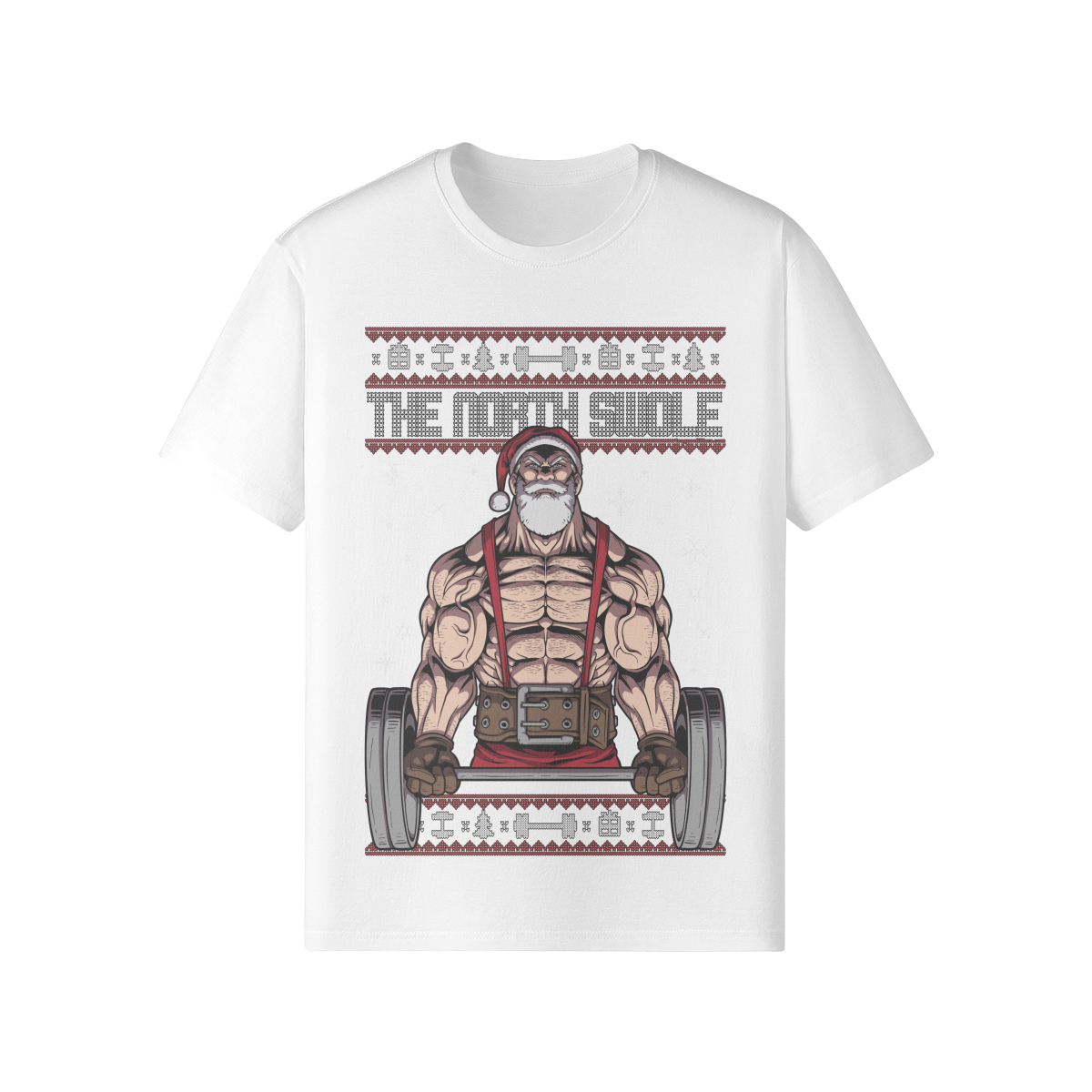 THE NORTH SWOLE- Classic T-Shirt-White-League of Lifters
