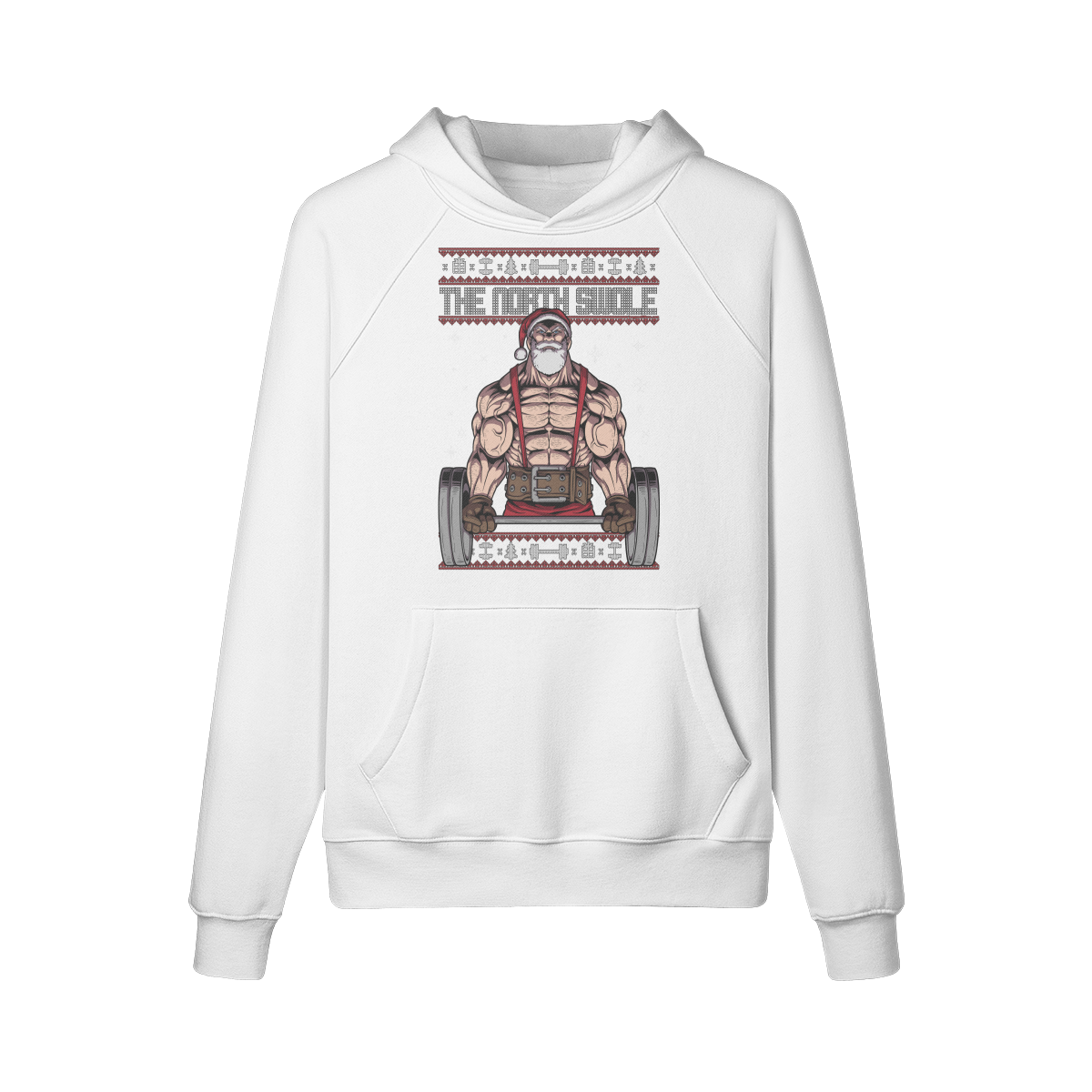 THE NORTH SWOLE- Hoodie-White-League of Lifters