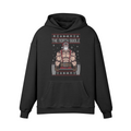 THE NORTH SWOLE- Oversized Hoodie-Faded Black-League of Lifters