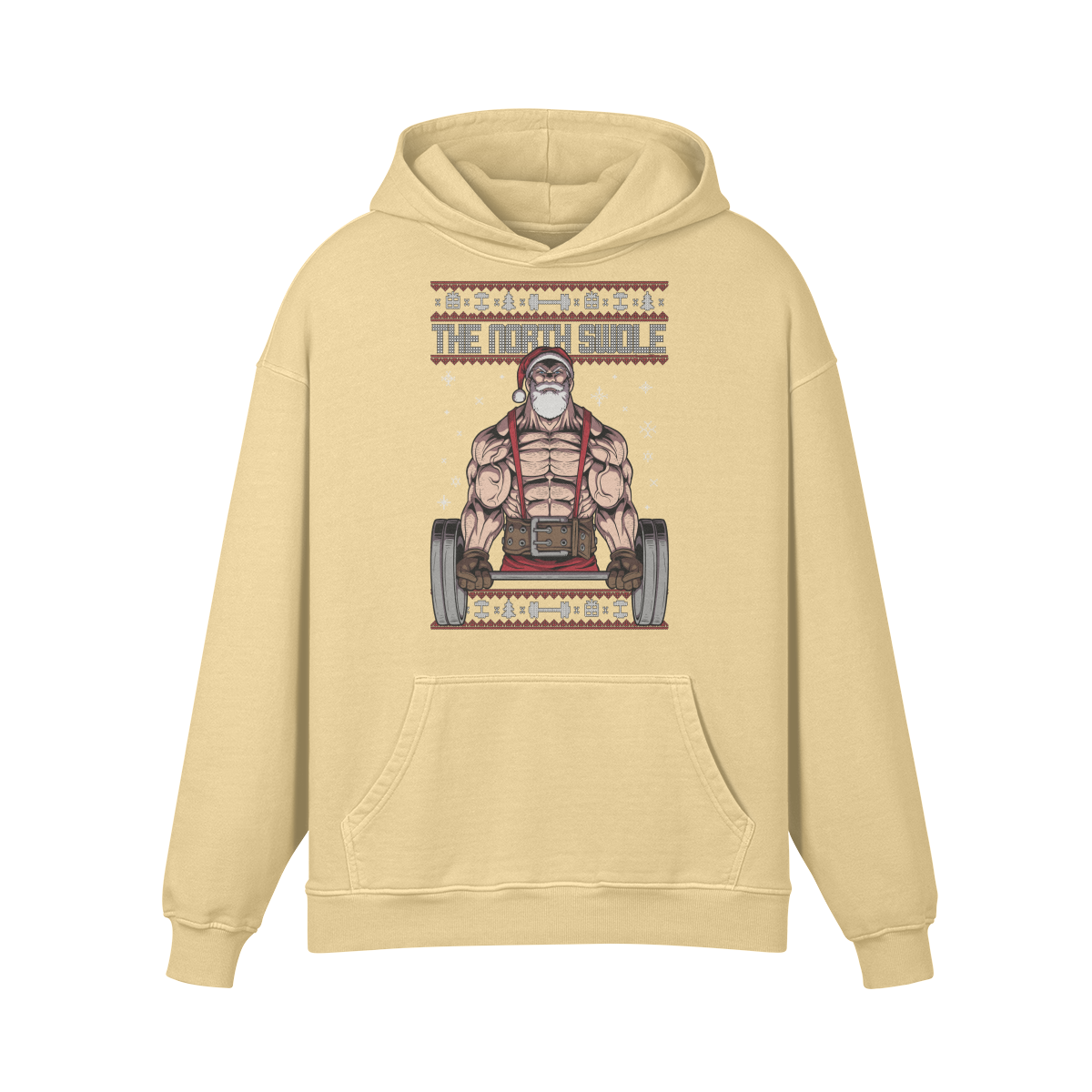 THE NORTH SWOLE- Oversized Hoodie-Desert Sand-League of Lifters