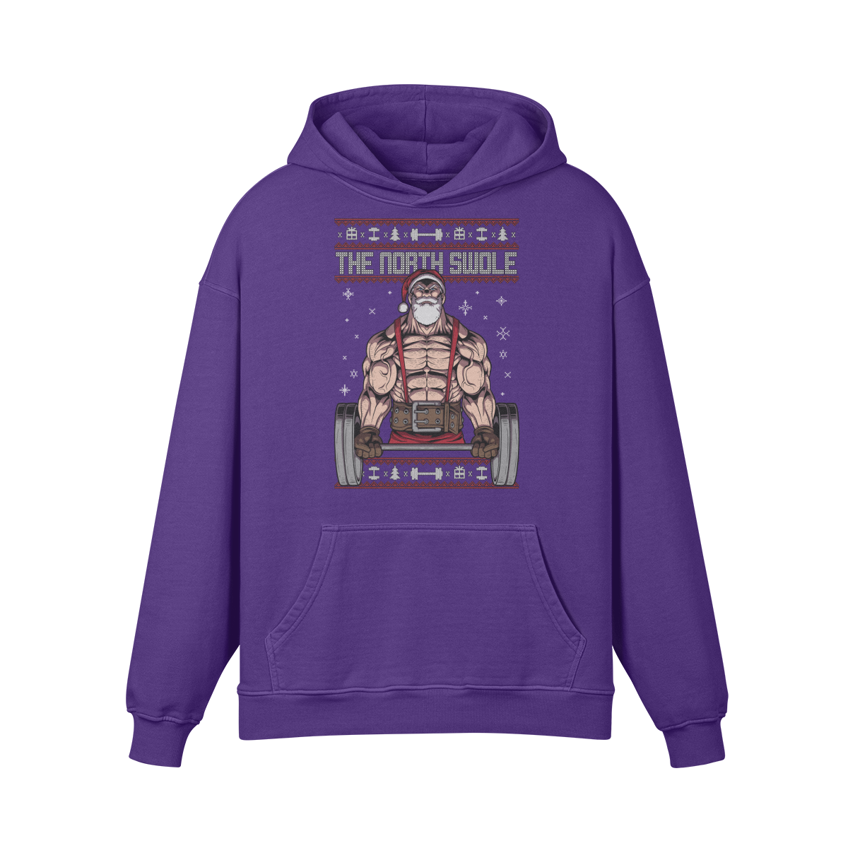 THE NORTH SWOLE- Oversized Hoodie-Purple Haze-League of Lifters