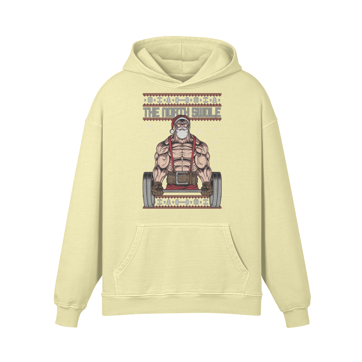 THE NORTH SWOLE- Oversized Hoodie-Pale Spring Bud-League of Lifters