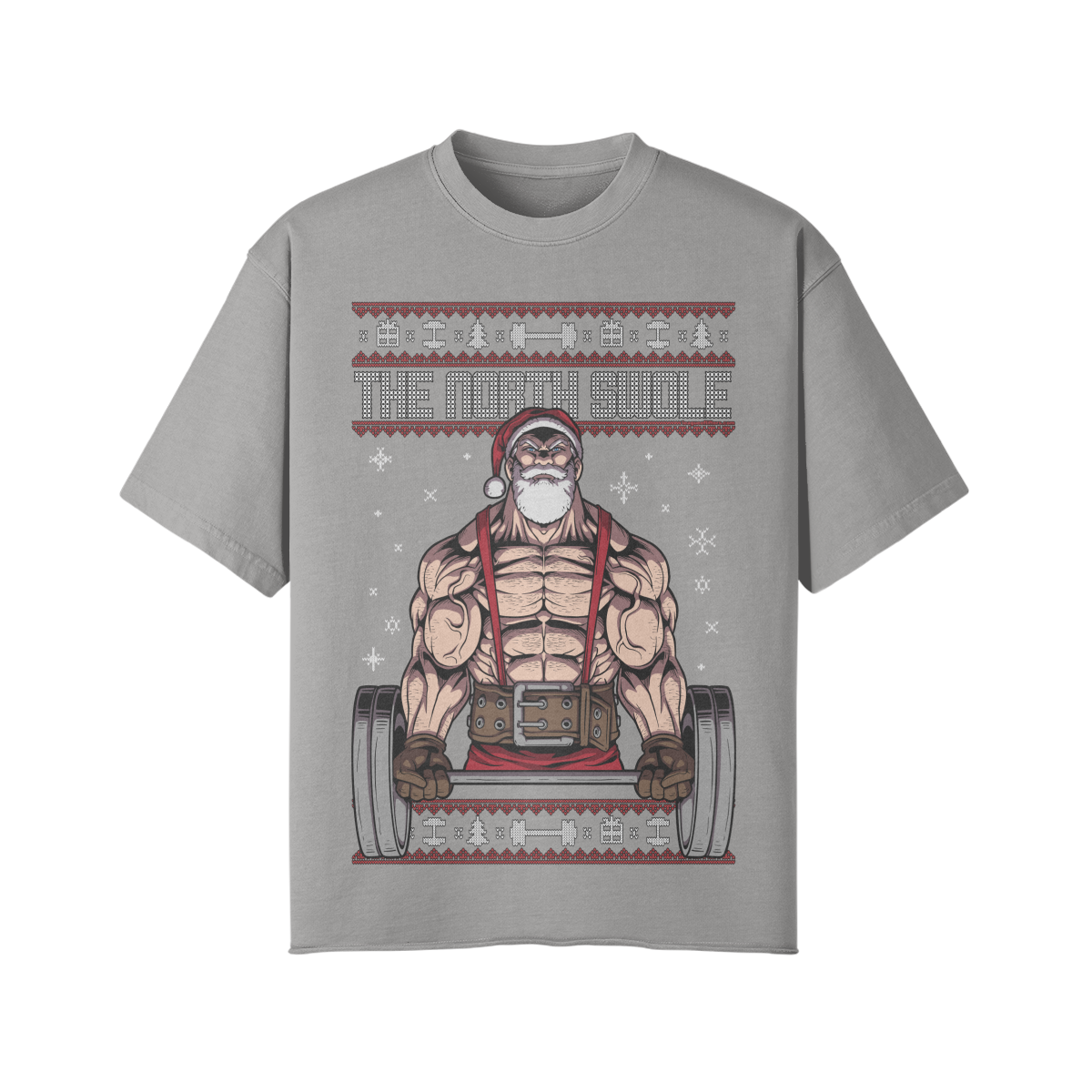 THE NORTH SWOLE- Pump Top-Light Gray-League of Lifters