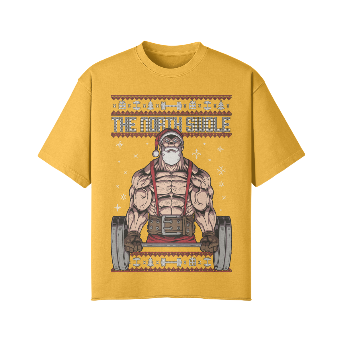 THE NORTH SWOLE- Pump Top-Vintage Yellow-League of Lifters