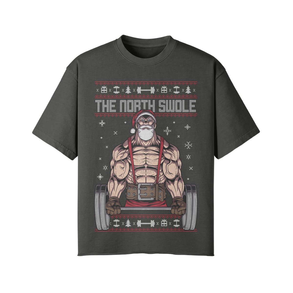 THE NORTH SWOLE- Pump Top-Dark Gray-League of Lifters