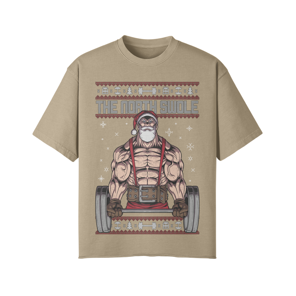 THE NORTH SWOLE- Pump Top-Khaki-League of Lifters
