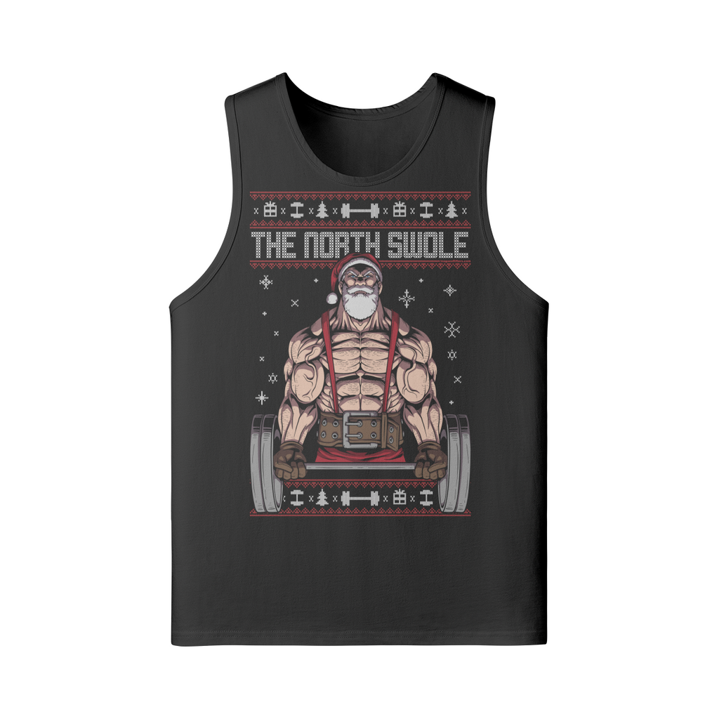 THE NORTH SWOLE- Tank Top-Black-League of Lifters
