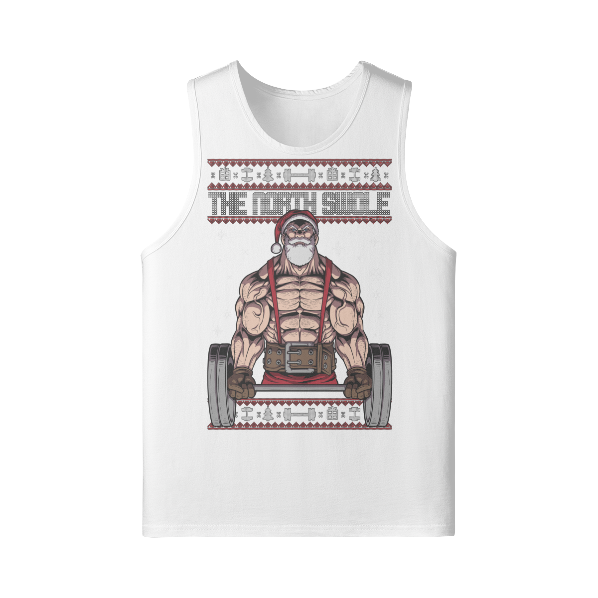 THE NORTH SWOLE- Tank Top-White-League of Lifters