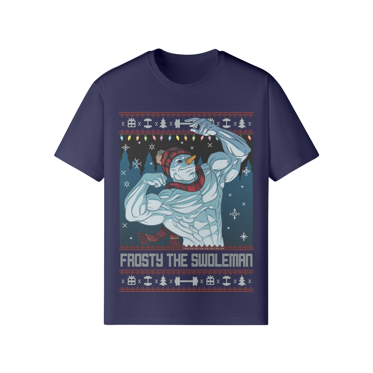 FROSTY THE SWOLEMAN- Classic T-Shirt-Dark Navy-League of Lifters