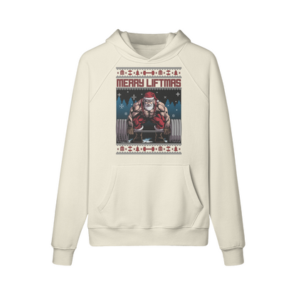 MERRY LIFTMAS- Hoodie-Rice Apricot-League of Lifters