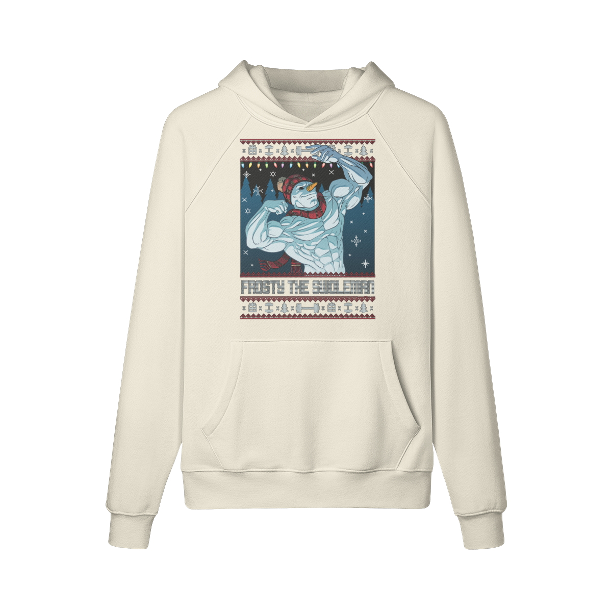 FROSTY THE SWOLEMAN- Hoodie-Rice Apricot-League of Lifters
