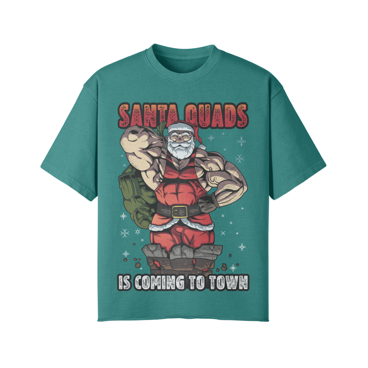 SANTA QUADS IS COMING TO TOWN- Pump Top-Wintergreen Dream-League of Lifters
