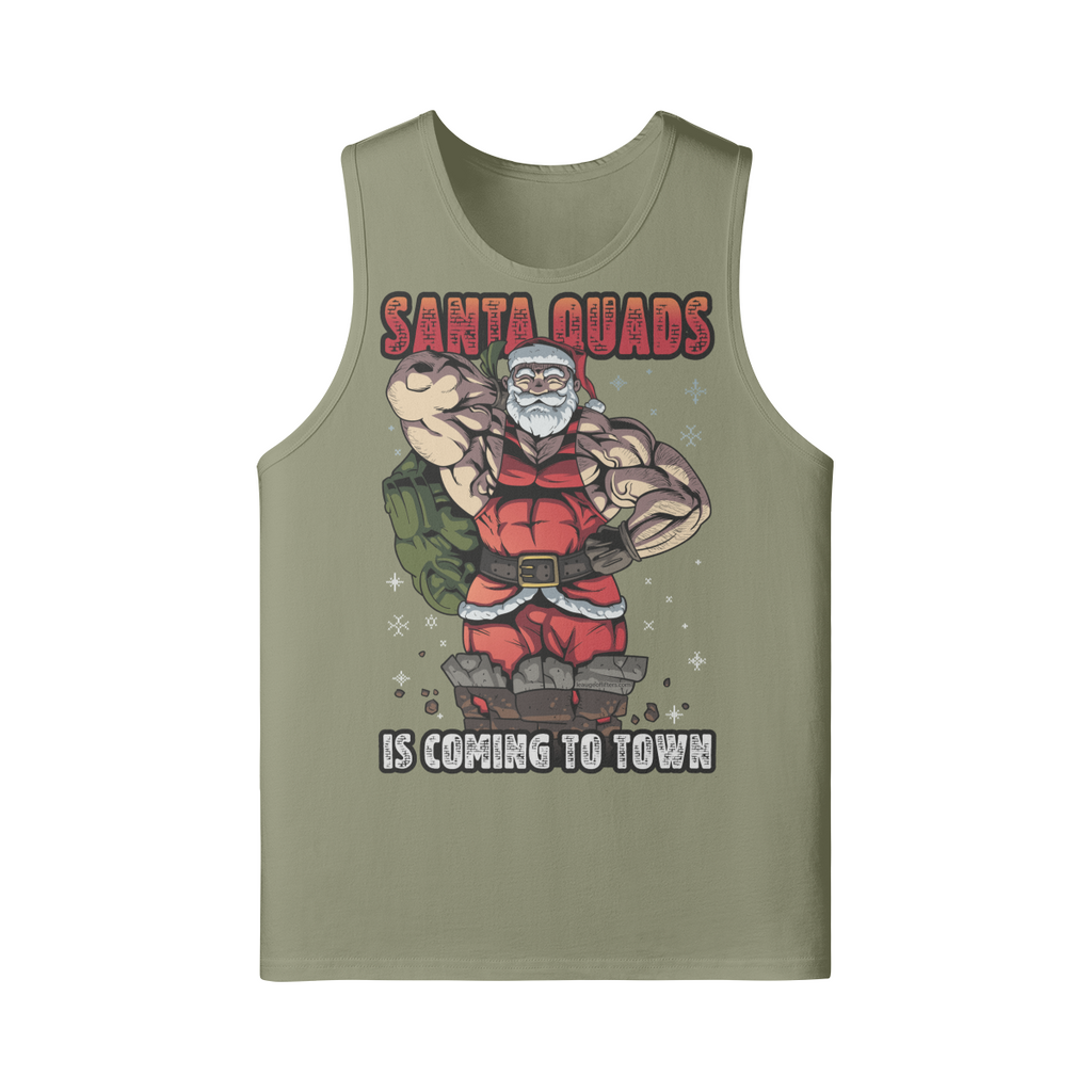 SANTA QUADS IS COMING TO TOWN- Tank Top-League of Lifters