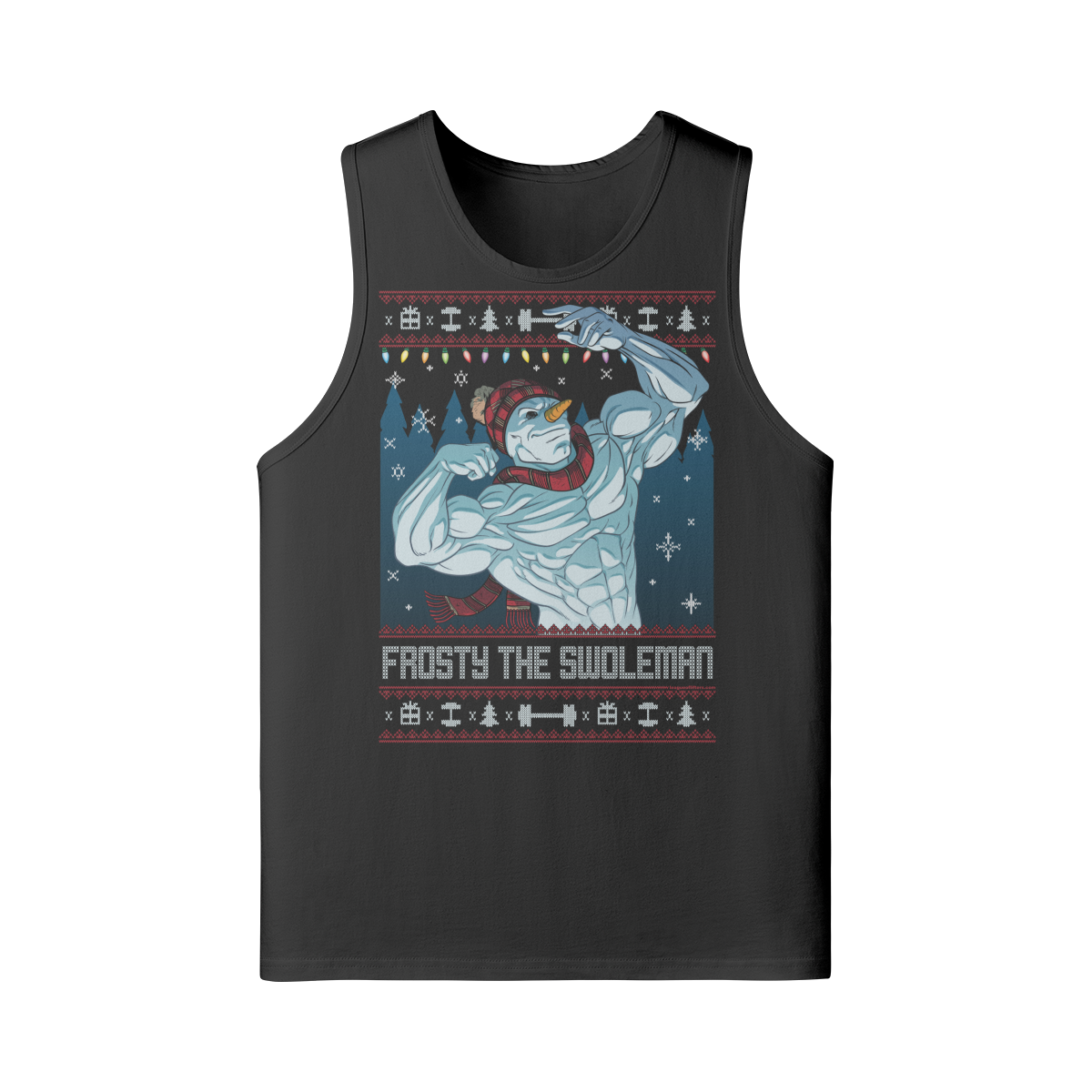FROSTY THE SWOLEMAN- Tank Top-Black-League of Lifters