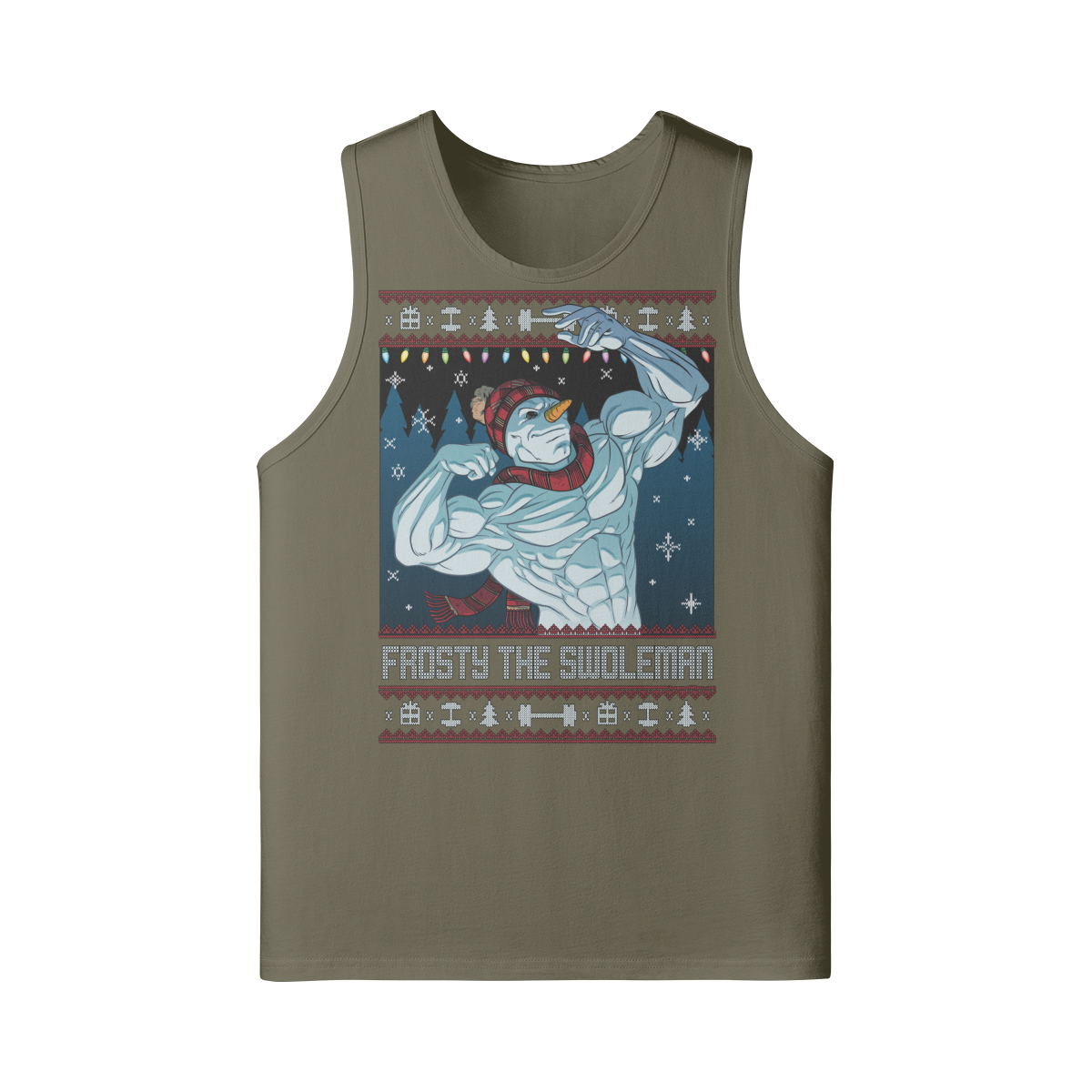 FROSTY THE SWOLEMAN- Tank Top-Camel-League of Lifters
