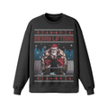 MERRY LIFTMAS- Oversized Long Sleeve Sweatshirt-Faded Black-League of Lifters