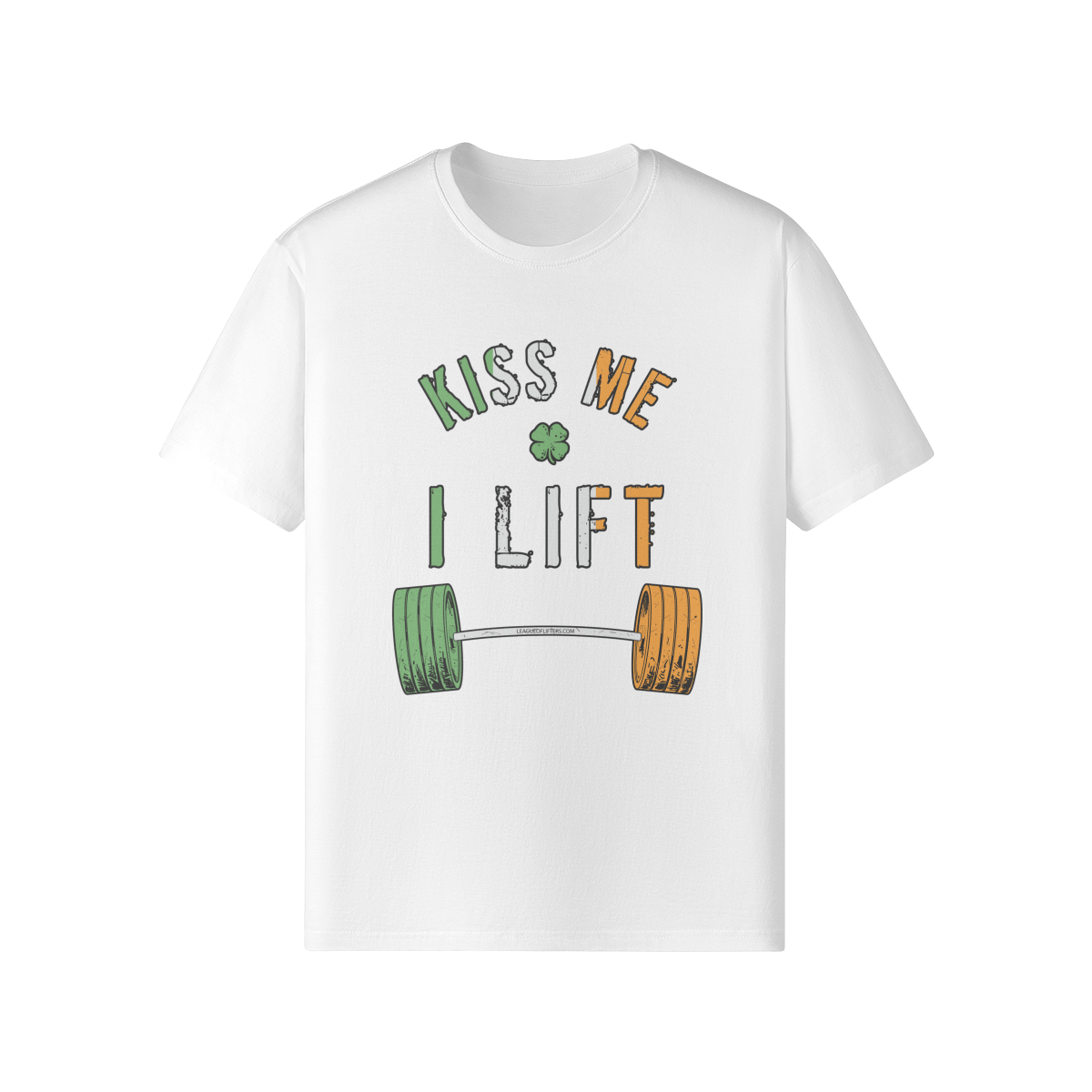 KISS ME I LIFT- Classic T-Shirt-White-League of Lifters