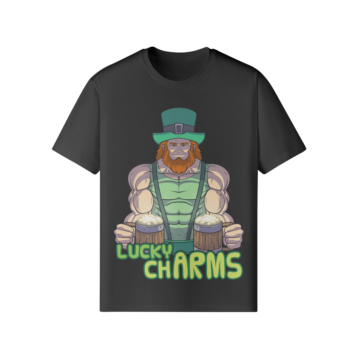 LUCKY CHARMS- Classic T-Shirt-Black-League of Lifters