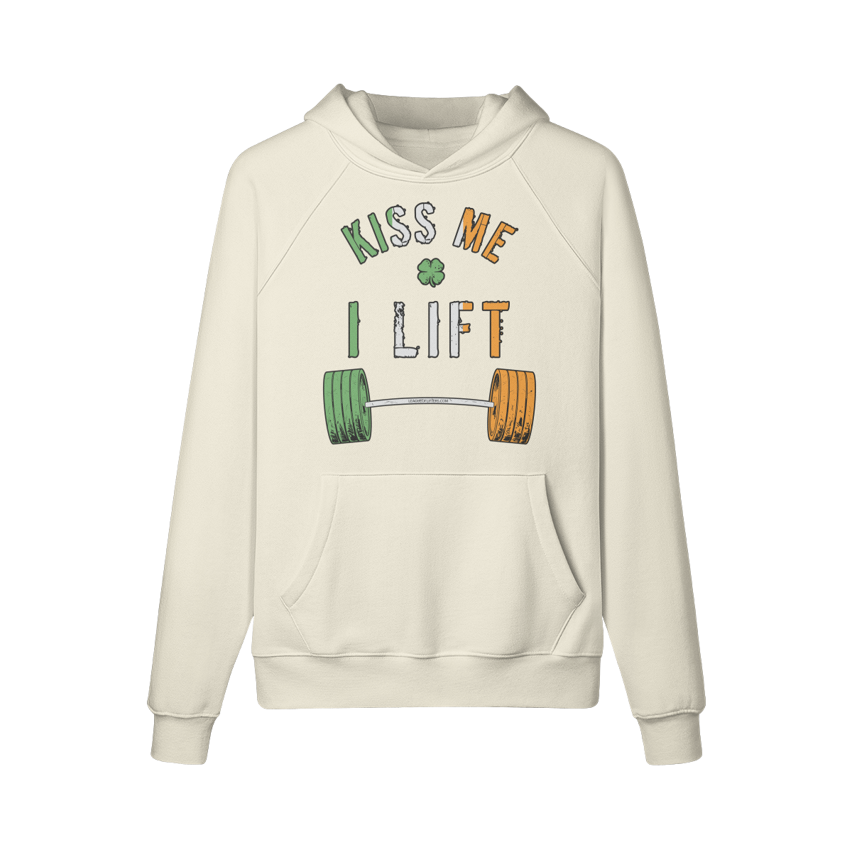 KISS ME I LIFT- Hoodie-Rice Apricot-League of Lifters