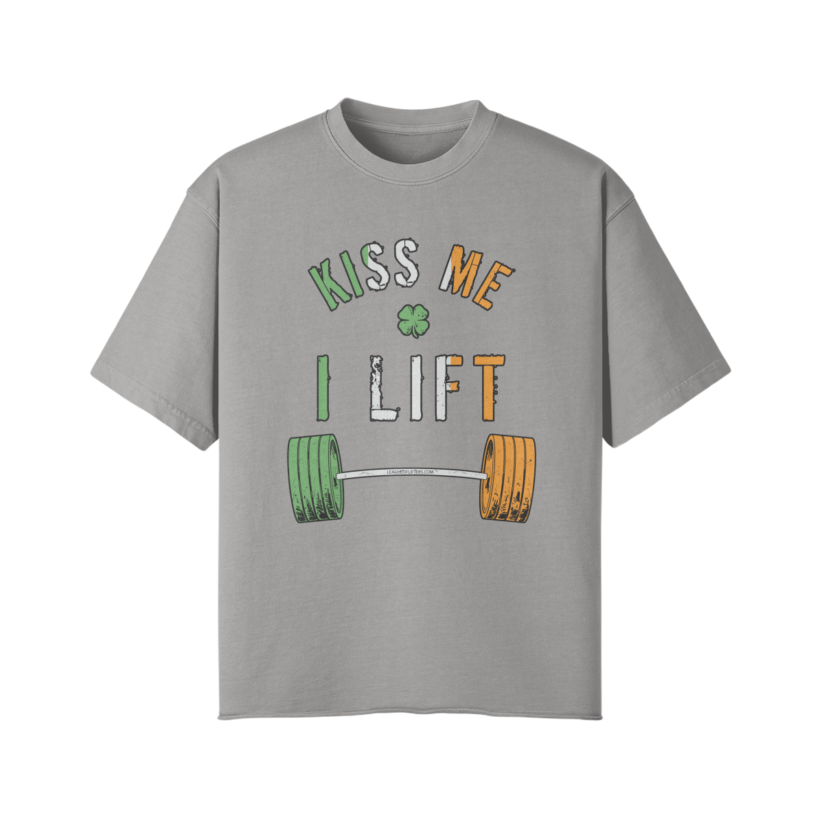 KISS ME I LIFT- Pump Top-Light Gray-League of Lifters