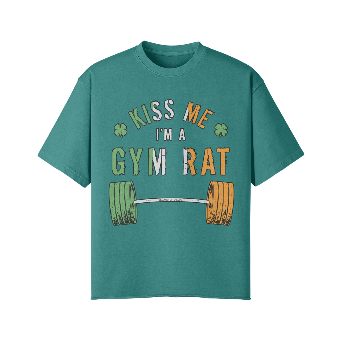KISS ME I'M A GYM RAT- Pump Top-Wintergreen Dream-League of Lifters