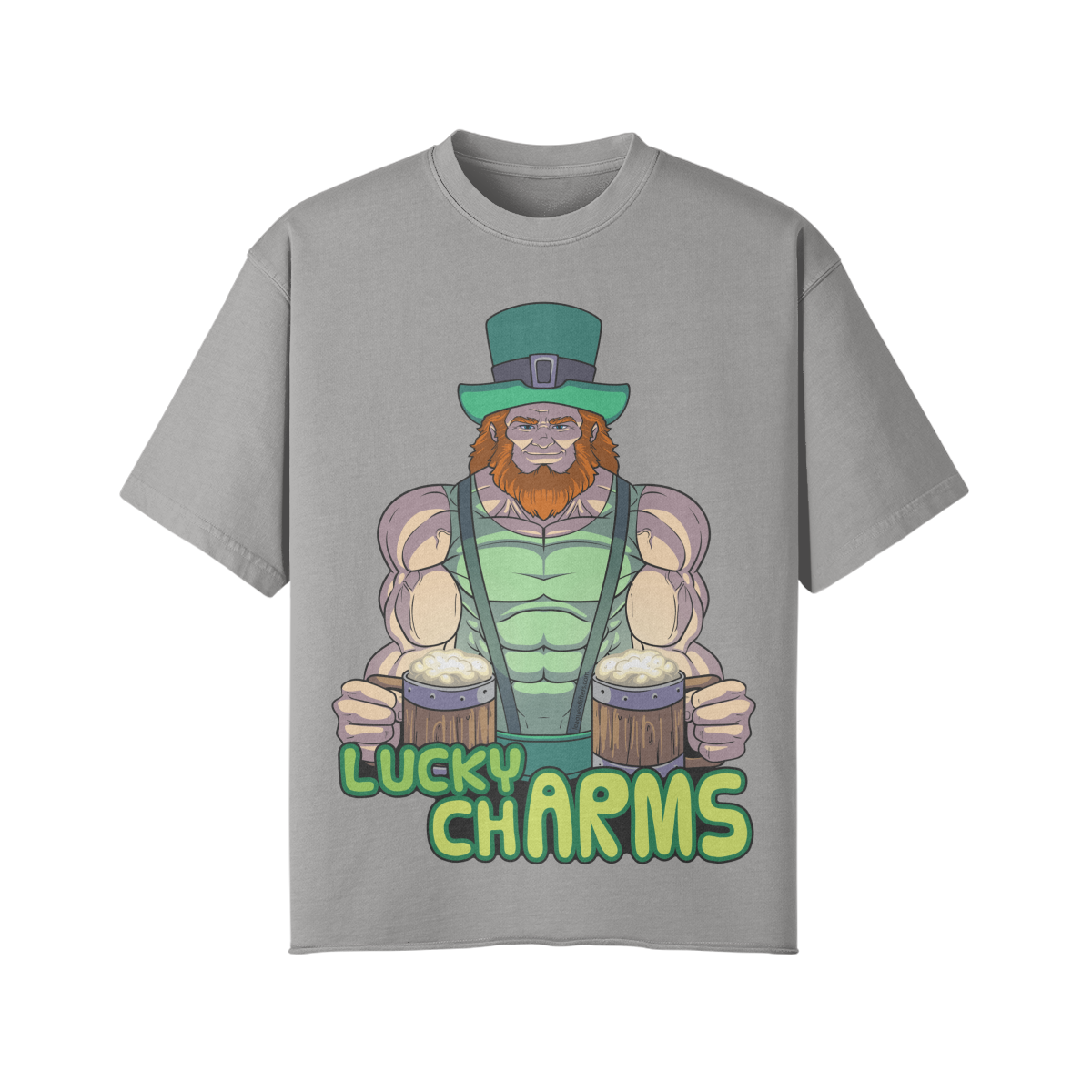 LUCKY CHARMS- Pump Top-Light Gray-League of Lifters