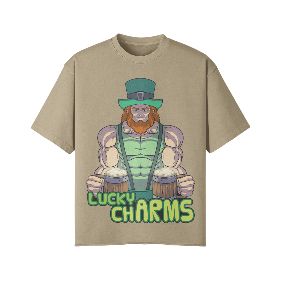 LUCKY CHARMS- Pump Top-Khaki-League of Lifters