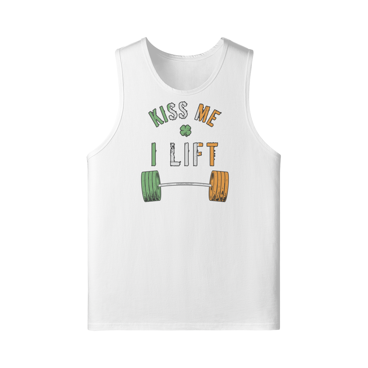 KISS ME I LIFT- Tank Top-White-League of Lifters