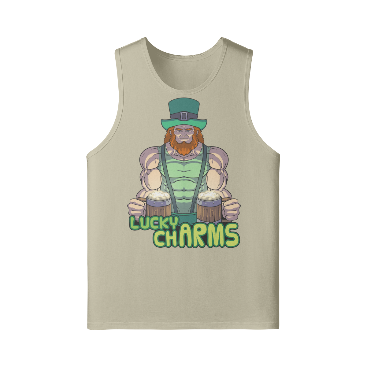 LUCKY CHARMS- Tank Top-Rice Apricot-League of Lifters