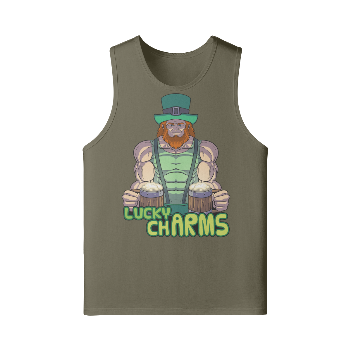 LUCKY CHARMS- Tank Top-Camel-League of Lifters