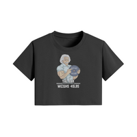 THE BAR WEIGHS 45LBS- Womens Crop Top