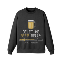 DELETING BEER BELLY- Oversized Long Sleeve Sweatshirt